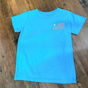 Kids' Ocean Coast Turquoise Short Sleeve Tee